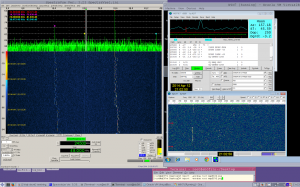 I1NDP left and HB9Q right signals and WSJT