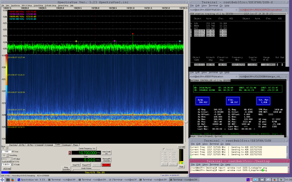 ISEE-3 / ICE with doppler corrected